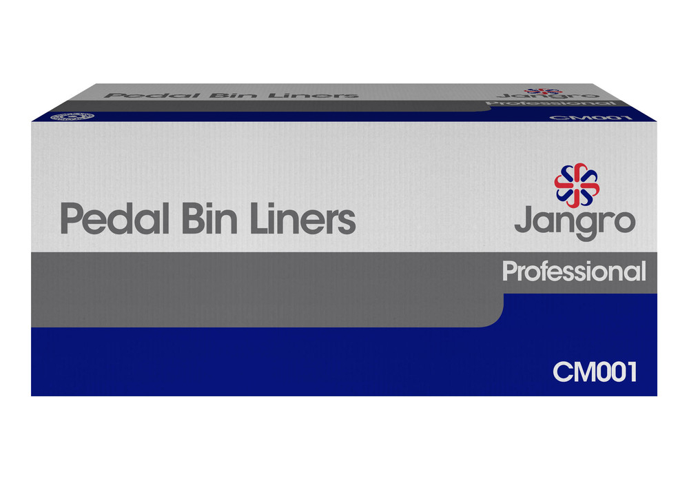 JANGRO PEDAL BIN LINERS White 11"x18"x18"