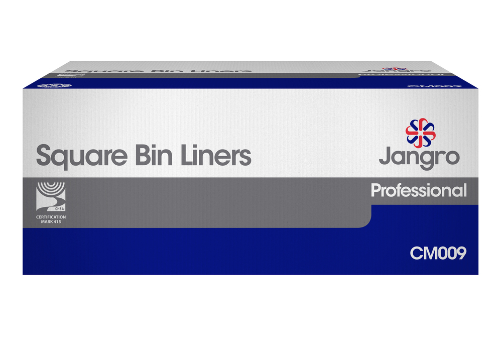 JANGRO SQUARE BIN LINERS White 15"x24"x24"