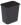 WASTE BIN Rectangular Black