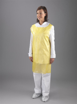DISPOSABLE YELLOW APRONS ON A ROLL - 200 PER ROLL