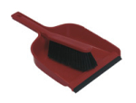 Colour-coded Dust Pan & Brush set, Soft - Red