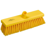 Hygiene Medium Flat Sweeping Broom Head - 305mm - Yellow