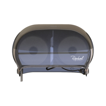 RAPHAEL VERSA TWIN TOILET TISSUE DISPENSER - SMOKE RAPHAEL VERSA TWIN TOILET TISSUE DISPENSER - SMOKE