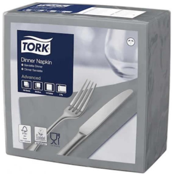 TORK DINNER NAPKINS 2PLY GREY - 1800 PER PACK TORK DINNER NAPKINS 2PLY GREY - 1800 PER PACK