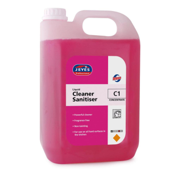 C1 DEFENCE LIQUID CLEANER SANITISER - 2 X 5L C1 DEFENCE LIQUID CLEANER SANITISER - 2 X 5L