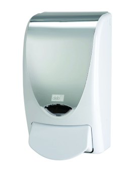 CLEANSE WASHROOM FOAM HAND WASH DISPENSER - 1L - WHITE AND CHROME CLEANSE WASHROOM FOAM HAND WASH DISPENSER - 1L - WHITE AND CHROME