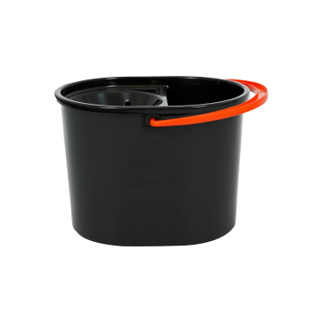 OVAL RECYCLED MOP BUCKET WITH RED HANDLE - 5L OVAL RECYCLED MOP BUCKET WITH RED HANDLE - 5L