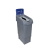 Jangro Grey Recycling Bin With Mixed Paper and Card Back Panel Jangro Grey Recycling Bin With Mixed Paper and Card Back Panel