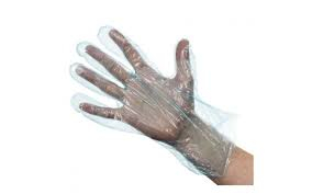DISPOSABLE GLOVE Polythene Blue, Large DISPOSABLE GLOVE Polythene Blue, Large