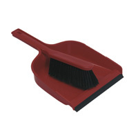 Colour-coded Dust Pan & Brush set, Stiff - Green Colour-coded Dust Pan & Brush set, Stiff - Green