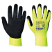 HI VIS GRIP GLOVES - YELLOW AND BLACK
