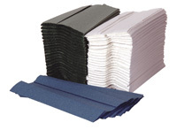 Jangro Standard C-Fold 1 Ply Blue Hand Towels 23 x 31cm