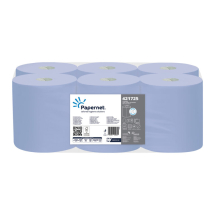 EMBOSSED 2PLY CENTREFEED ROLL - BLUE 150M