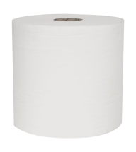 Raphael 1Ply Roll Towel White Recycled 200m x 6 Rolls 45gsm
