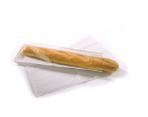 FILM FRONT WHITE PAPER BAGUETTE BAGS 4 X 6 X 14inch - PACKS OF 1000