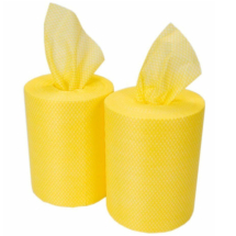 Jangro Lightweight Wipe - Yellow - 350 sheet Rolls (Sheet 24x36cm)