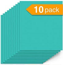 Cellulose Sponge Cloth, Green (packs of 10)
