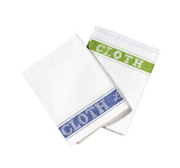 Linen Union Glass Cloth 50 x 76cm Pack of 10 - Green