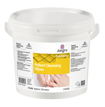 PATIENT CLEANSING WIPES, Tub, 150 Wet Wipes, 20x22cm