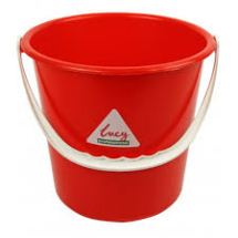 Round Bucket 2 gallon - Red