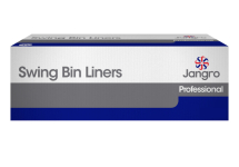 JANGRO WHITE HEAVY DUTY SWING BIN LINERS (13inchx23inchx30inch) - BOX OF 500