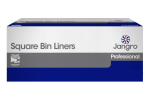 JANGRO WHITE HEAVY DUTY SQUARE BIN LINERS (15"x24"x24") BOX OF 500