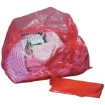RED LAUNDRY BAGS WITH DISSOLVING STRIP - 18" x 24" x 26"