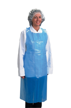 DISPOSABLE BLUE APRONS ON A ROLL - 200 PER ROLL