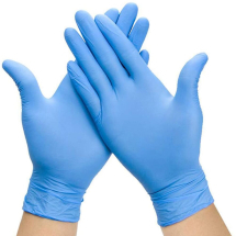 NITRILE BLUE GLOVES - SIZE LARGE, 100 PER BOX NITRILE BLUE GLOVES - SIZE LARGE, 100 PER BOX