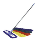 40cm Sweeper complete with break frame, chrome plated handle & acrylic sweeper heads - Red
