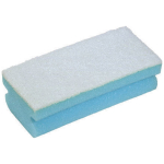 Soft Easigrip Sponge Scouring Pad Packs of 10 Blue/White (140x68x48mm)