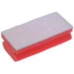 EASIGRIP SPONGE SCOURING PADS - SOFT - RED