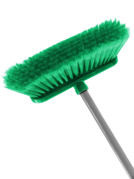 SWEEP BRUSH SOFT 11Inch GREEN with Handle