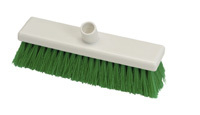 Hygiene Flat Sweeping Broom, medium 300mm - Yellow / Fits handles HP107 or HP106