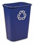 DESKSIDE RECYCLING WASTE BIN - 39L - BLUE