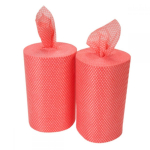 JANGRO LIGHTWEIGHT CLOTH ROLLS - RED - 2 X 350 SHEET ROLLS