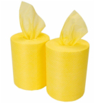 JANGRO LIGHTWEIGHT CLOTH ROLLS - YELLOW - 2 X 350 SHEET ROLLS