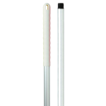HYGIENE ALUMINIUM MOP HANDLE - 125CM - WHITE