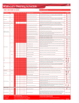 Jangro Washroom Cleaning Schedule Wall Chart - A3