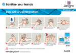 Jangro Professional Sanitise Your Hands Guide - A4