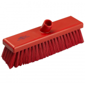 Hygiene Medium Flat Sweeping Broom Head - 305mm - Red