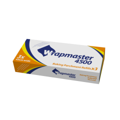 WRAPMASTER BAKING PARCHMENT REFILLS - 45CM x 50M - 3 ROLLS