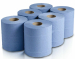 Jangro Contract 2ply Embossed Centrefeed Rolls - Blue